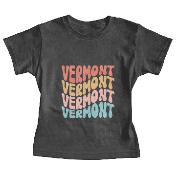 Discover Retro Vermont Use State Baby Tees
