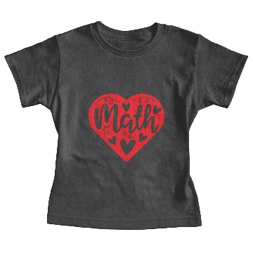 Discover Math Heart Teacher Nerd Geek Cute Valentines Gift Baby Tees