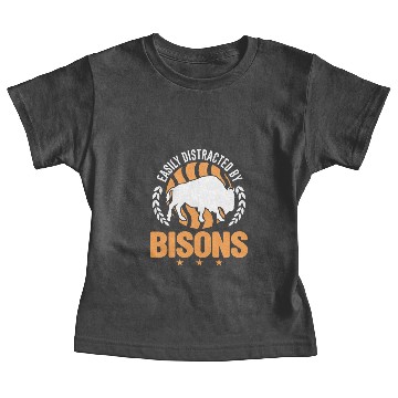 Discover Easily Distracted By Bisons Water Buffalo Baby Tees