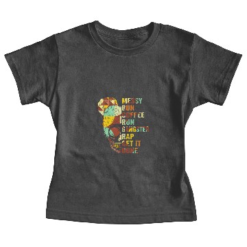 Discover Messy Bun Run Rap Nap Perfect for Coffee Lovers Baby Tees