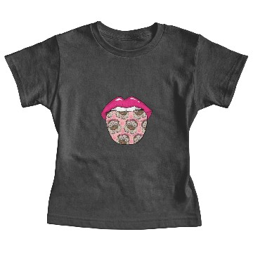 Discover Pug Dog Lips Baby Tees