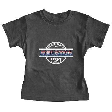 Discover Established Houston 1837 Baby Tees