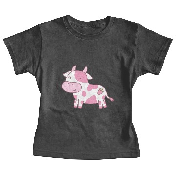 Discover Cute Strawberry Cow Baby Tees