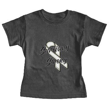 Discover Surviving Strong - Lung Cancer Baby Tees