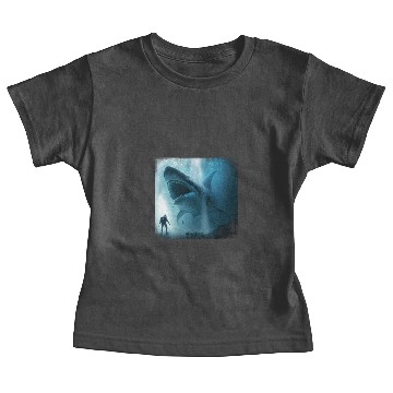 Discover Giant Megalodon Shark Baby Tees