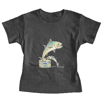 Discover Tuna Fish Escaping a tin can Baby Tees