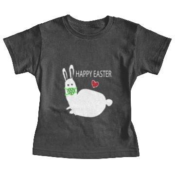 Discover Happy Easter Funny White Rabbit Bunny Baby Tees