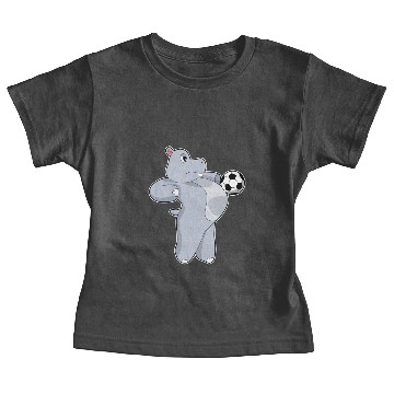 Discover Hippo Soccer Soccer Player Baby Tees
