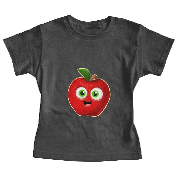 Discover Happy Apple Sticker Baby Tees