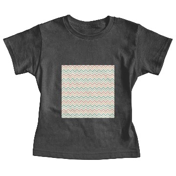 Discover Colorful Retro Chevron Pattern Baby Tees
