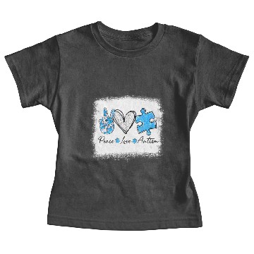 Discover Peace Love Autism Baby Tees