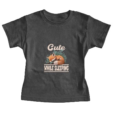 Discover Cute While Sleeping Cute Fox Sleeping for a Fox Baby Tees