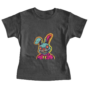 Discover Retro Horror Scary Zombie Bunny Baby Tees