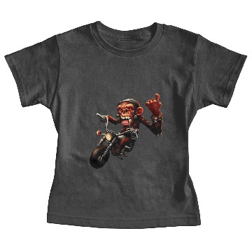 Discover Zombie Raider Monkey Rockstar Baby Tees