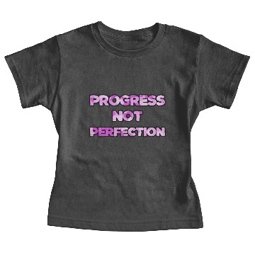 Discover Progress Not Perfection purple camo Baby Tees