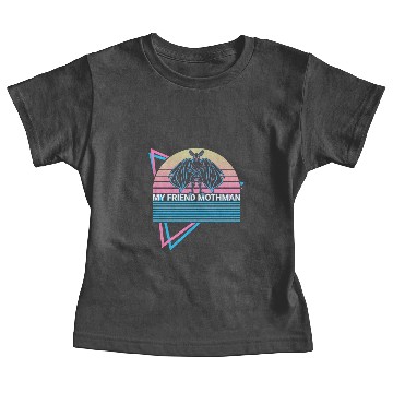 Discover Mothman Cryptid Cryptozoology Retro Baby Tees