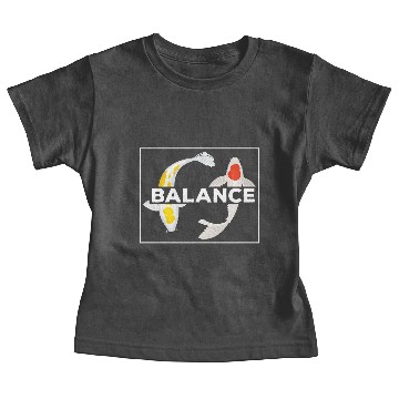 Discover Koi Balance Ying Yang Baby Tees
