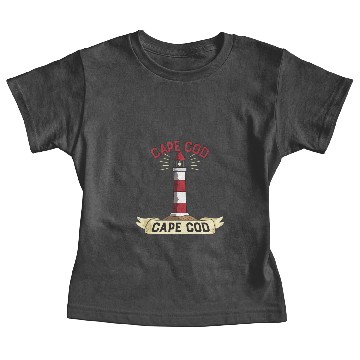 Discover Cape Cod Light House Baby Tees