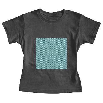 Discover Retro Teal Chevron Pattern Baby Tees
