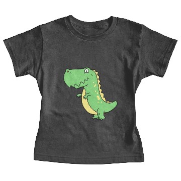 Discover Green T Rex Baby Dinosaur Baby Tees