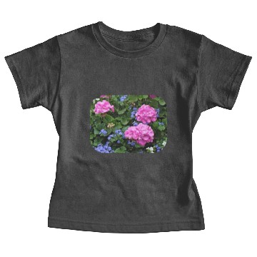 Discover Geraniums and Periwinkle Baby Tees
