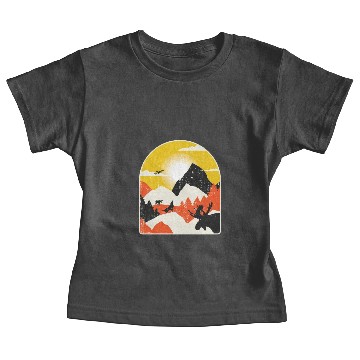 Discover Mountain Wolf Moose Baby Tees