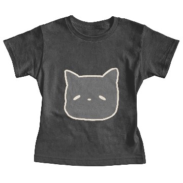 Discover cute grey sleepy kitty Baby Tees