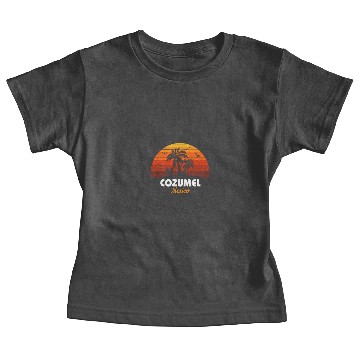 Discover Retro Cozumel Mexico Sunset Cool Vintage Vacation Baby Tees
