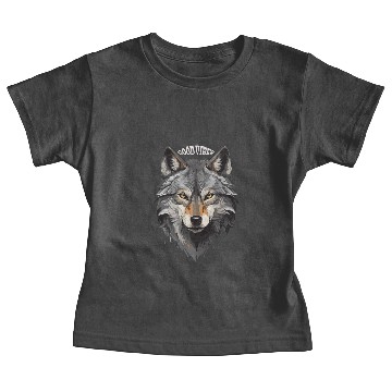Discover Wolf face Baby Tees Design