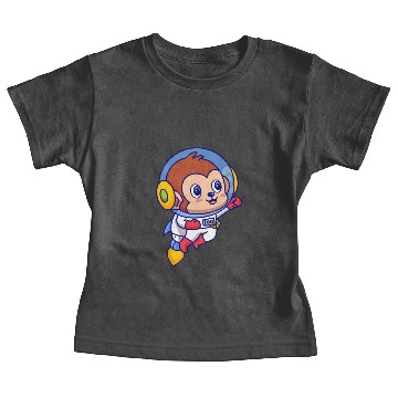 Discover Flying Monkey Astronaut Baby Tees