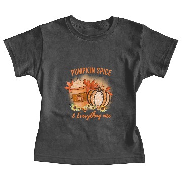 Discover Pumpkin Spice and everything nice fall Baby Tees