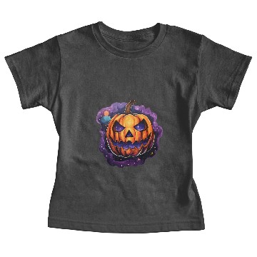 Discover Pumpkin Planet Jack-O'-Lantern Baby Tees