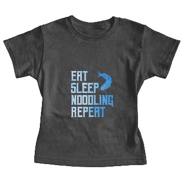 Discover Flathead Fish Eat Sleep Noodling Repeat Catfish Baby Tees