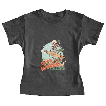 Discover Retro surfing skeleton Baby Tees