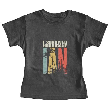 Discover I Survived Hurricane Ian Baby Tees