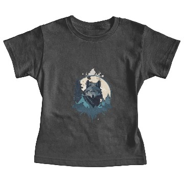 Discover wolf mountain Baby Tees