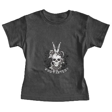 Discover Who farted skull Baby Tees