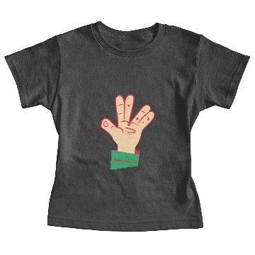 Discover Hand Waving Baby Tees