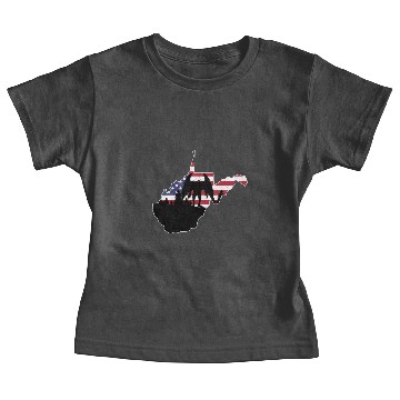 Discover Mothman USA Flag Map Cryptid Cryptozoology Baby Tees