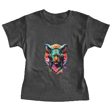 Discover Colorful Tiger Face Baby Tees