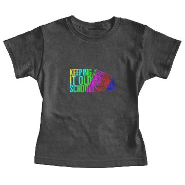 Discover Music Baby Tees, Keeping It Old School Stereo Retro
