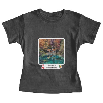 Discover Blausee Lake - Switzerland Baby Tees