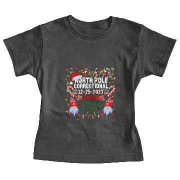 Discover North Pole Correctional Arson Christmas Baby Tees