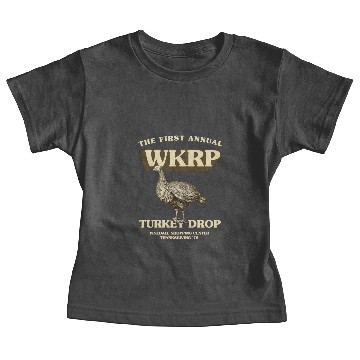 Discover WKRP Turkey Drop Baby Tees