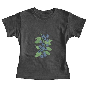 Discover Blueberries On Branch Baby Tees