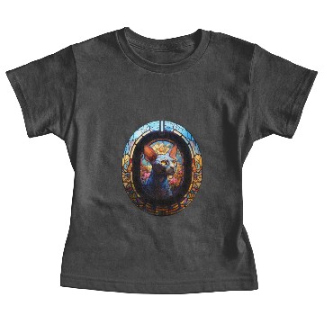 Discover Sphynx cat in stained glass Baby Tees