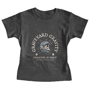 Discover GRAVEYARD GRAVITY - Skeleton in orbit Baby Tees