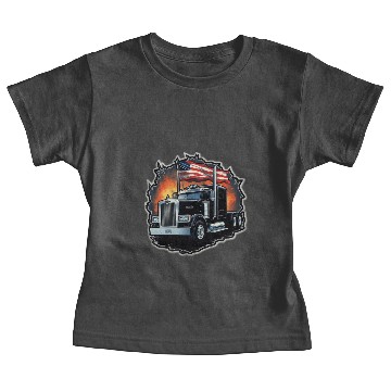 Discover American flag Peterbilt Baby Tees
