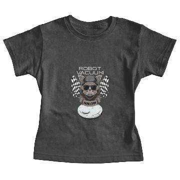 Discover Robot Vacuum Cleaner Racing Team Robot Baby Tees