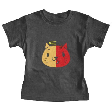 Discover Two Face Cat Angel And Devil Baby Tees